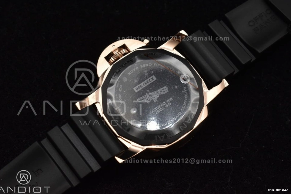 WrinkleFree 992 Best 42mm Dial P PAM2164 Rubber Black VSF Strap on Edition Submersible Black 0422